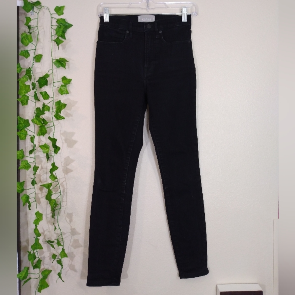 Everlane high rise skinny jean size 26 black